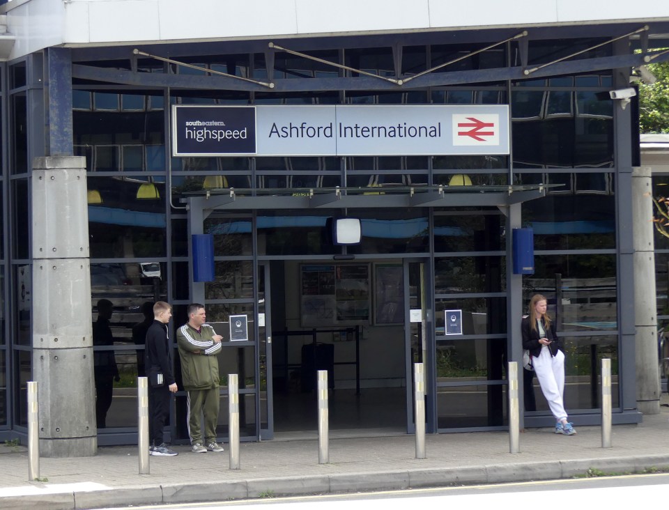 Ashford International train station entrance.