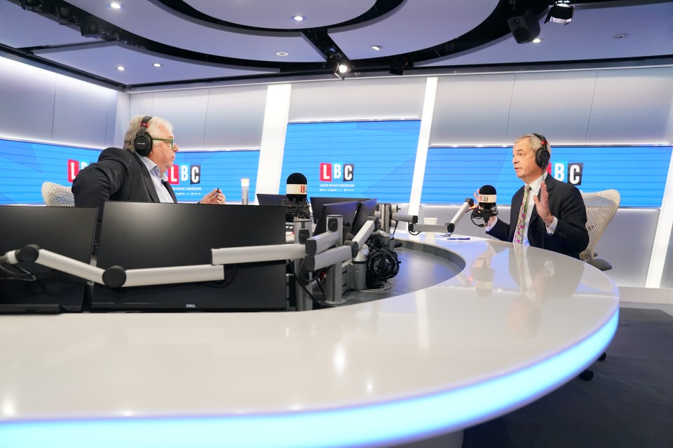 Mr Farage on LBC's Nick Ferrari at Breakfast show