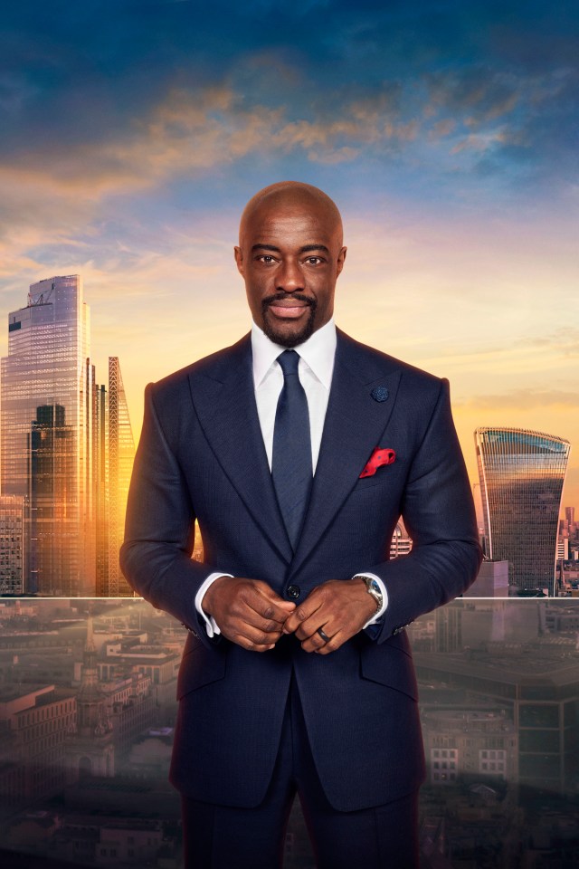 Tim Campbell MBE in a suit against a London cityscape.