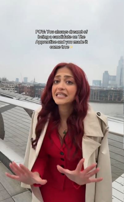 Amber Rose Badrudin, The Apprentice candidate, in a video.