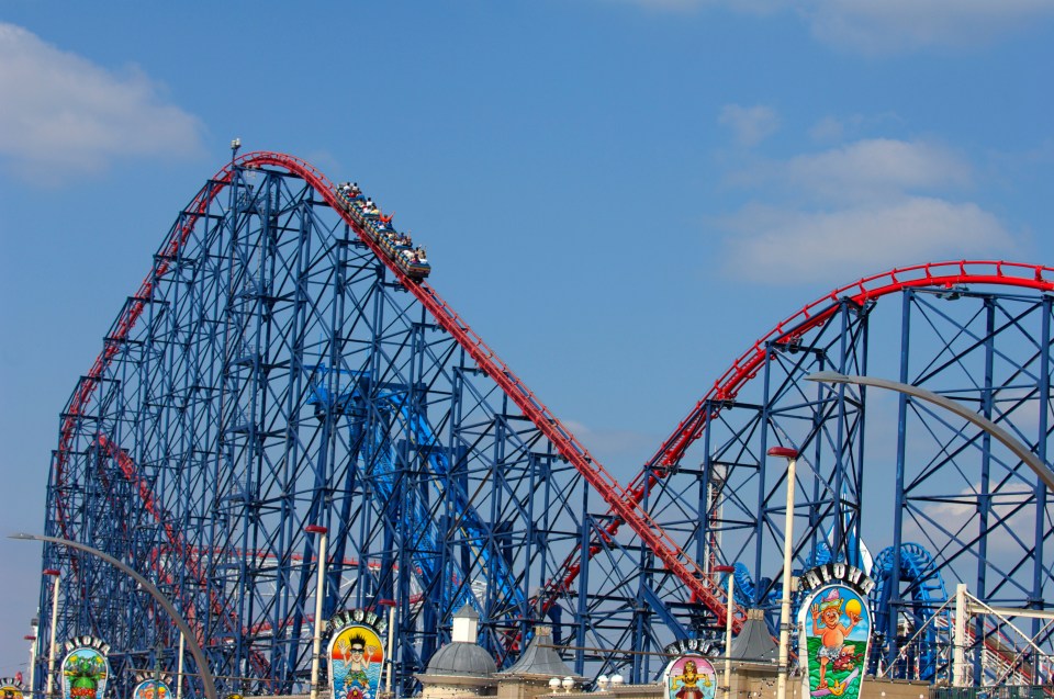 The Pepsi Max Big One roller coaster at Blackpool Pleasure Beach.