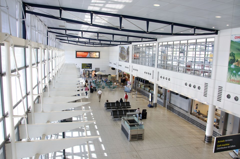 Interior of Ashford International Railway Station.