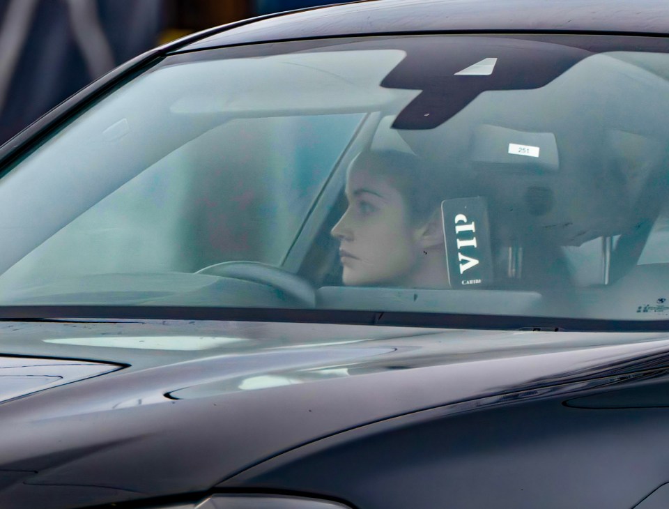 Jacqueline Jossa in a car.