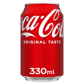 A 330ml can of Coca-Cola.