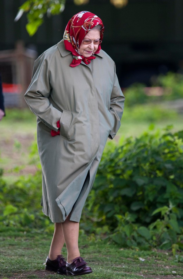 Queen Elizabeth II at the Royal Windsor Horse Show.