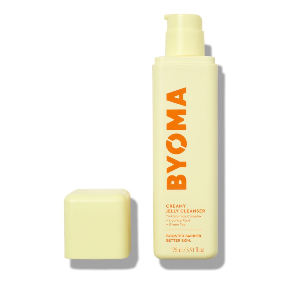 Byoma Creamy Jelly Cleanser bottle and cap.