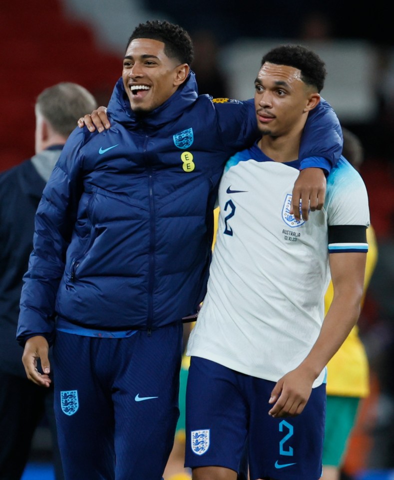 Bellingham and Alexander-Arnold have become firm friends as international teammates