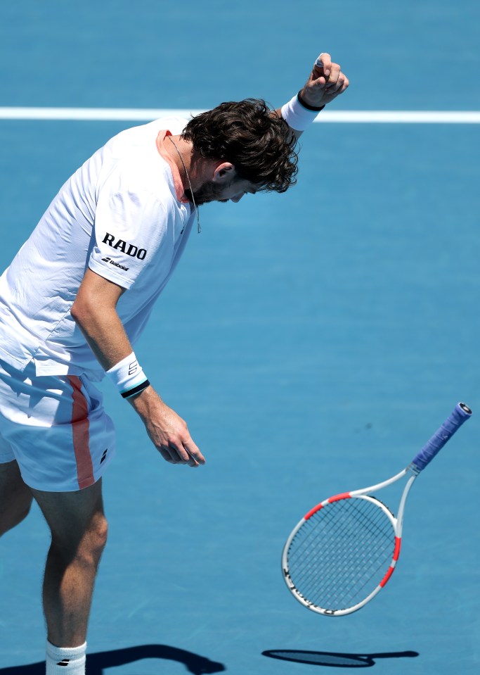 Norrie cut a frustrated figure during his heavy defeat in New Zealand as his Australian Open preparations were dealt a huge blow