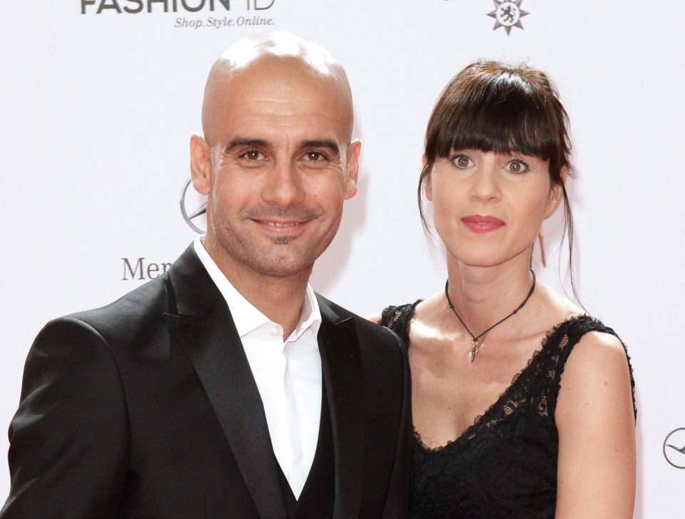 Josep Guardiola and his wife Cristina Serra at the Bambi Awards.