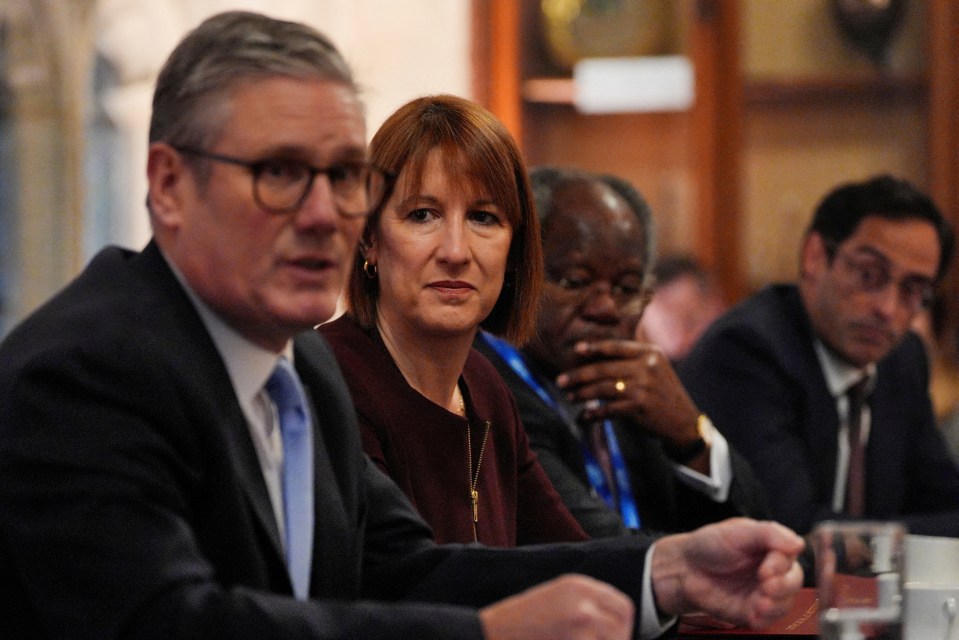 Rachel Reeves and Keir Starmer at an investment summit.