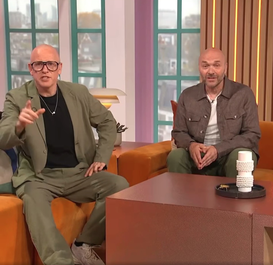 Simon Rimmer and Tim Lovejoy on Channel 4's Sunday Brunch.