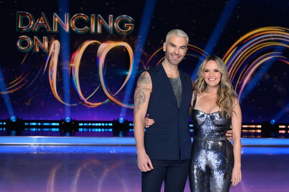 Charlie Brooks and Eric Radford at the Dancing on Ice photocall.