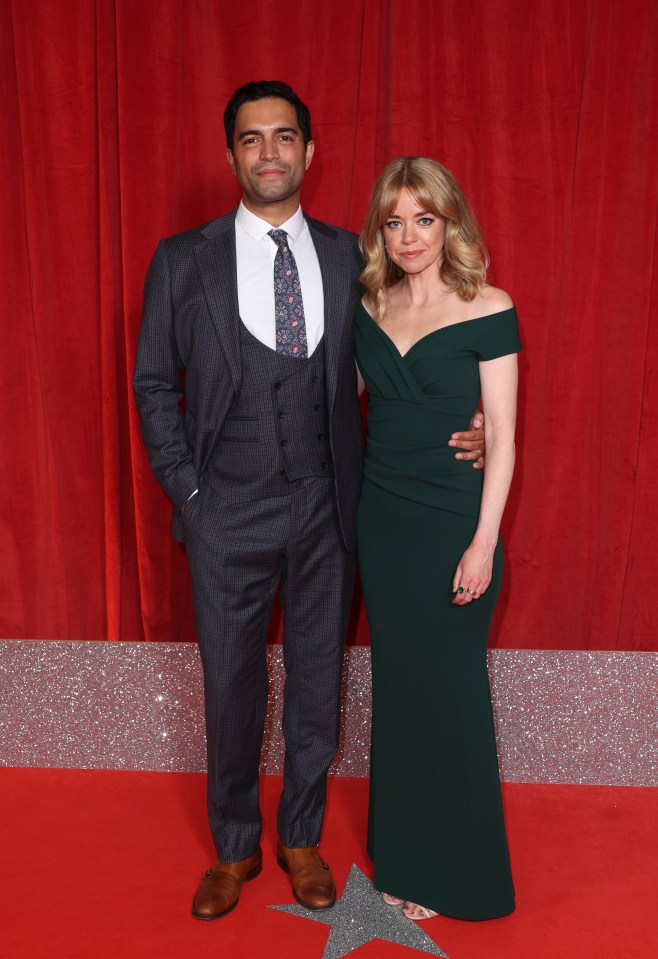 Charlie de Melo and Georgia Taylor at the British Soap Awards.