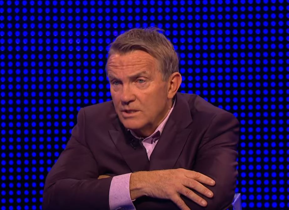 The Chase host reacting to a contestant's age.