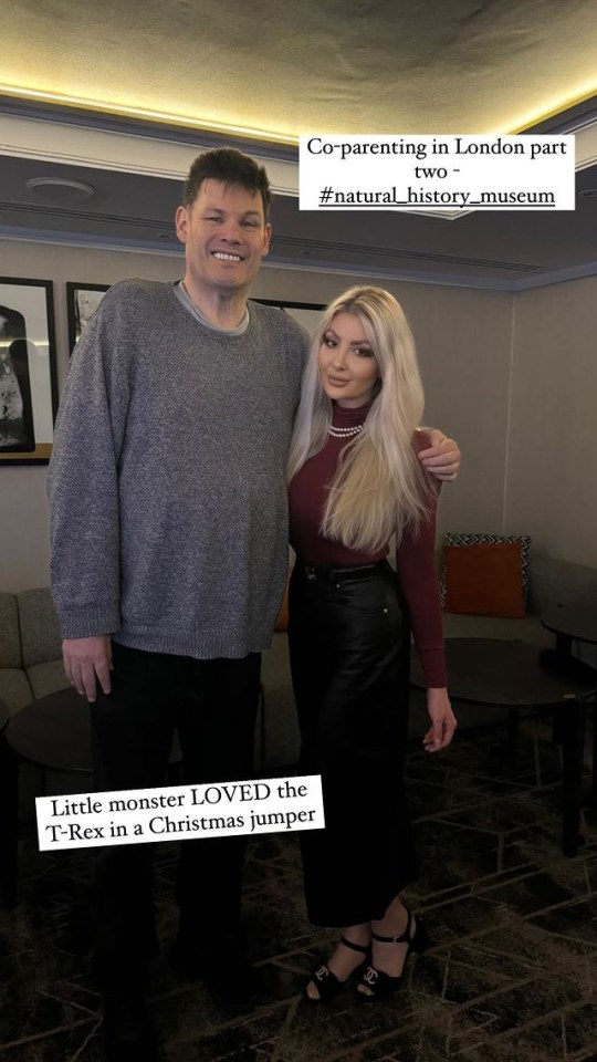 Mark Labbett and his ex-wife at the Natural History Museum.