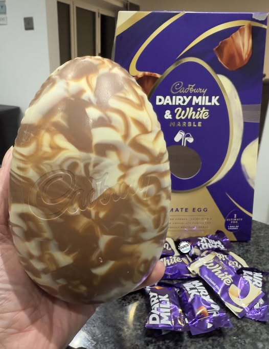 Cadbury Dairy Milk & White Marble chocolate egg.