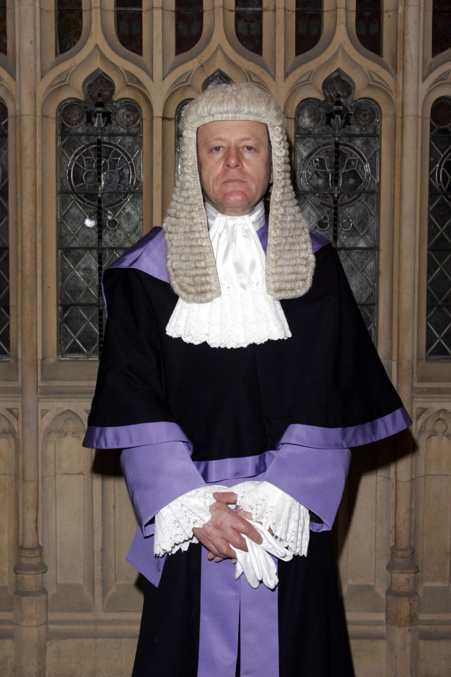 Portrait of a judge in robes.