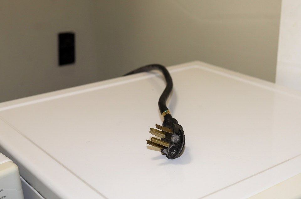 Washing machine power cord.