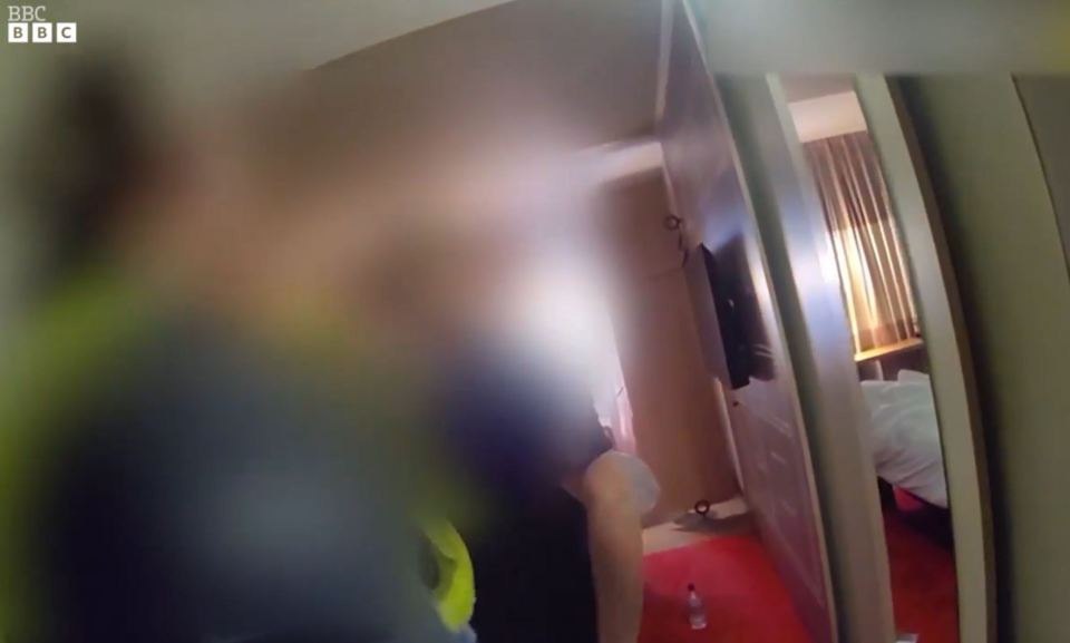 Blurred image of a hotel room.