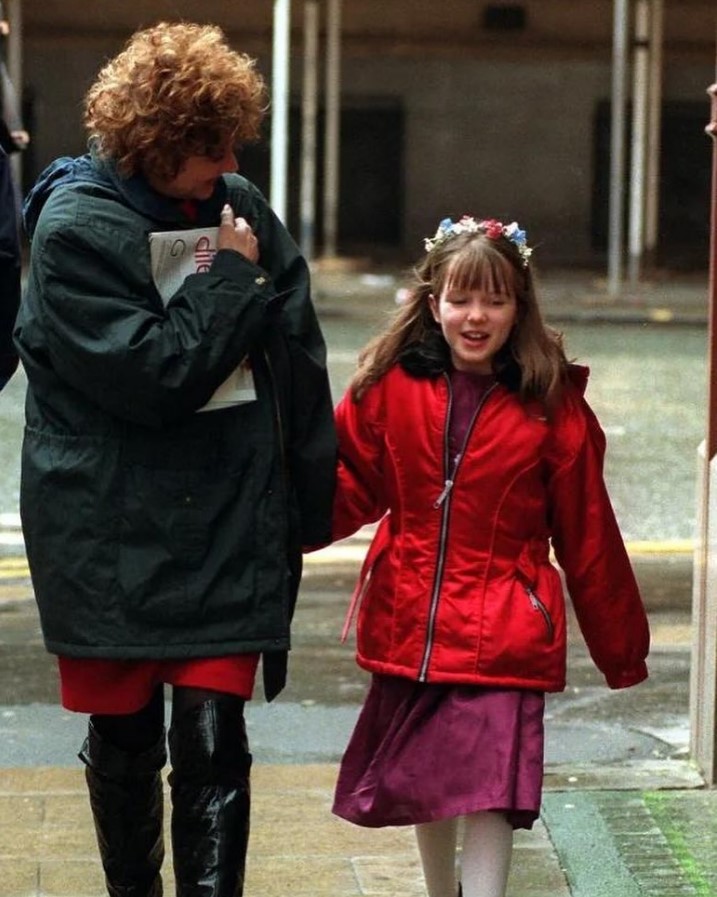 Helen Flanagan with Barbara Knox.