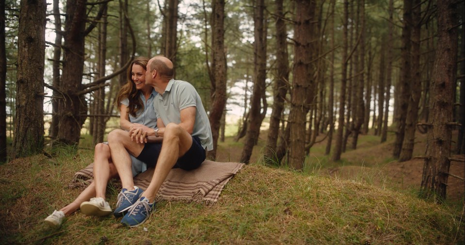 The intimate video also showed Wills and Kate doing some uncharacteristic public displays of affection too