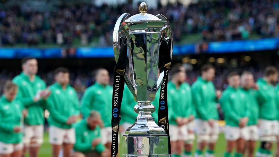 The Guinness Six Nations trophy.