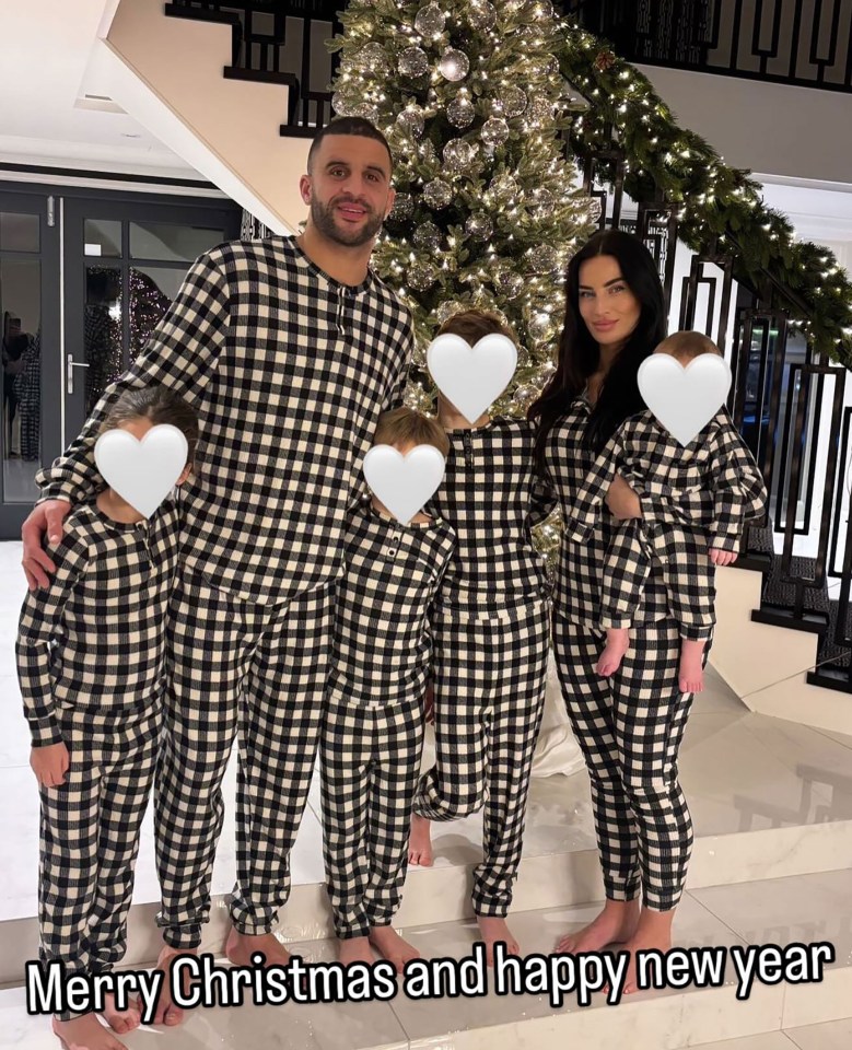 Kyle Walker and his wife Annie spent Christmas together