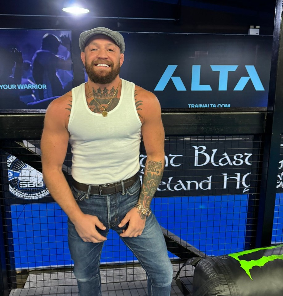 Conor McGregor at Alta Training facility.