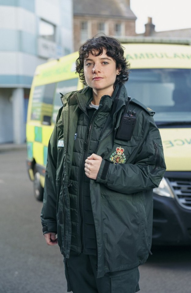 Naomi Wakszlak, new cast member of Casualty, in paramedic uniform.