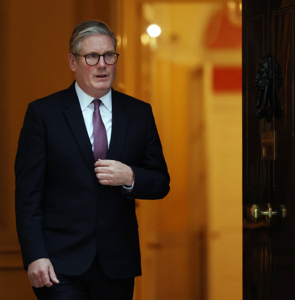 Keir Starmer at 10 Downing Street.