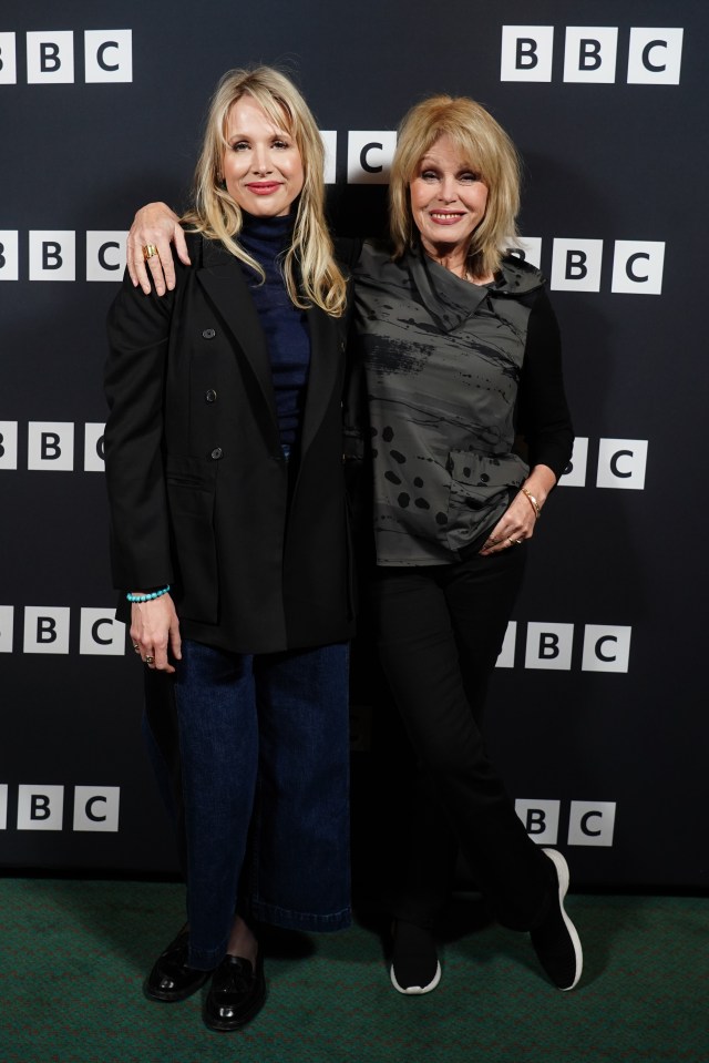 Lucy Punch and Dame Joanna Lumley at a BBC screening.