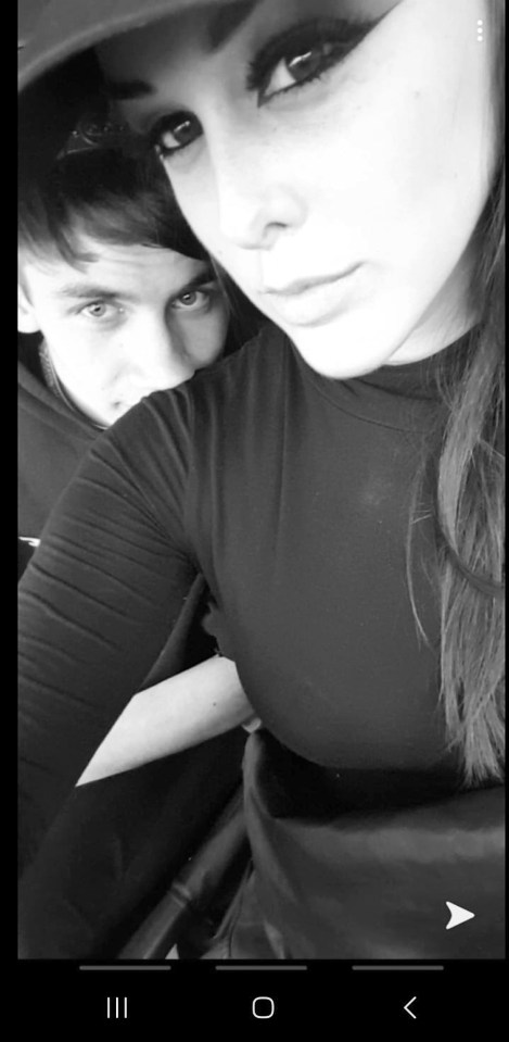 Black and white photo of Kyle Fitton and Georgina Saville.