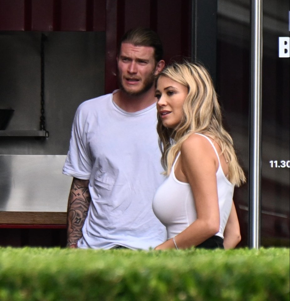 Diletta Leotta and Loris Karius pictured together.