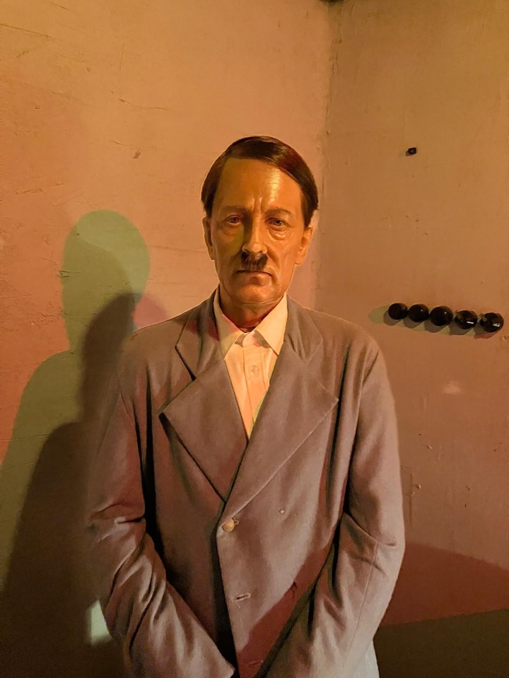 Wax figure of Adolf Hitler.