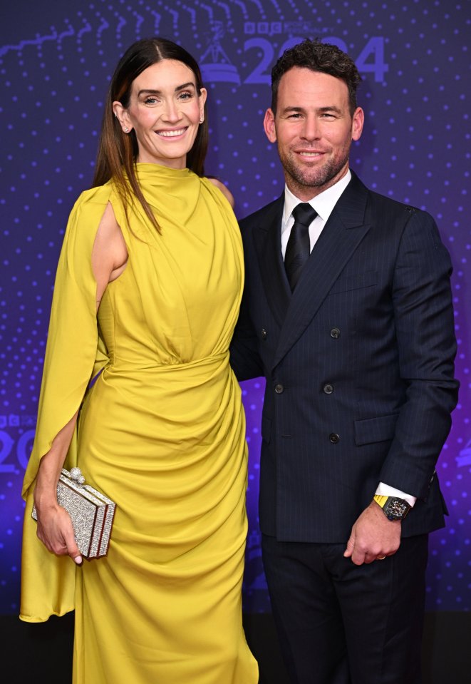 Peta and Mark Cavendish at the BBC Sports Personality of the Year Awards.