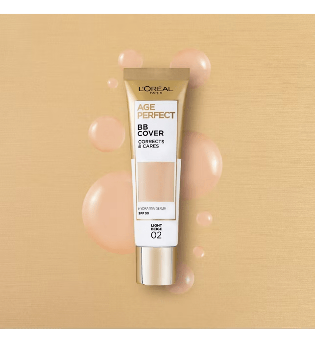 L'Oréal Age Perfect BB Cover hydrating serum, shade 02.