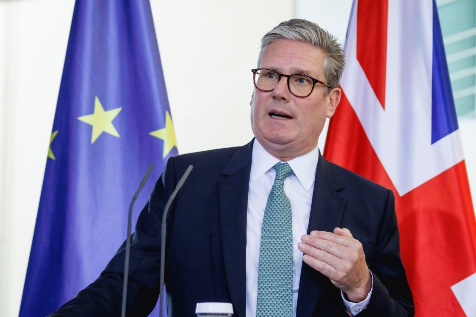 Keir Starmer, UK Prime Minister, at a press conference in Berlin.