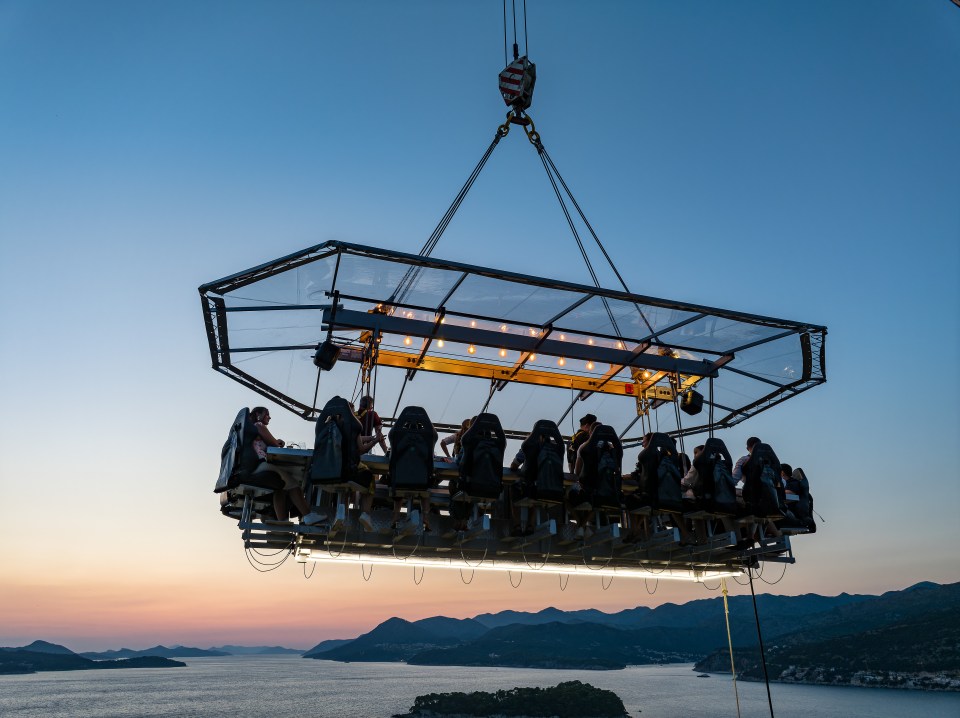 Nothing beats a meal at Dinner in the Sky Dubrovnik