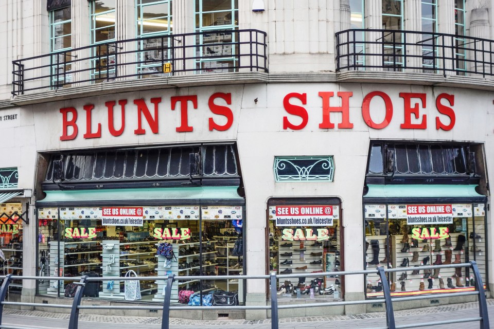 Blunts Shoes in Leicester is closing after 40 years of operation