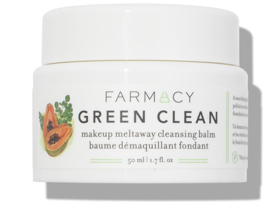 Farmacy Green Clean makeup meltaway cleansing balm.