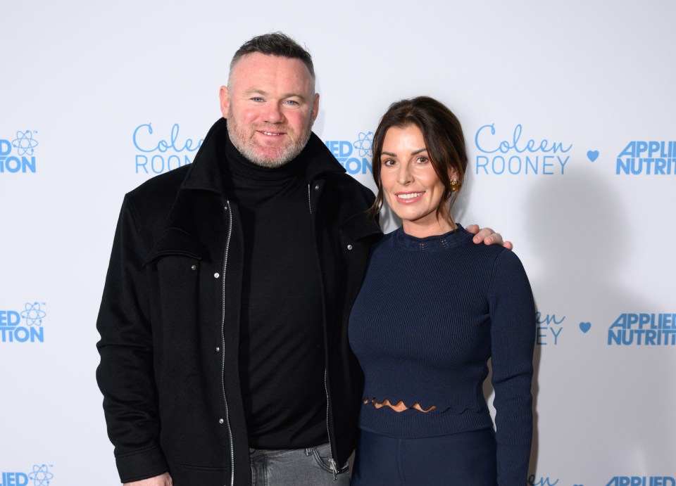 Wayne and Coleen Rooney at the launch of Coleen Rooney x Applied Nutrition Wellness Range.