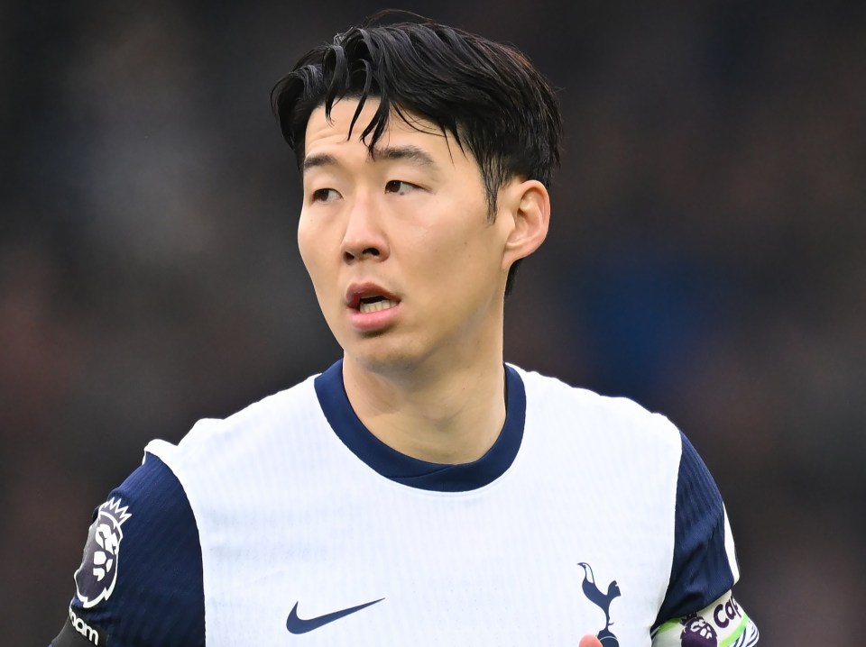 Son Heung-Min of Tottenham Hotspur in action.