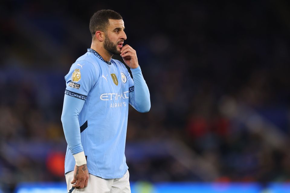 Kyle Walker has endured a difficult season at Man City