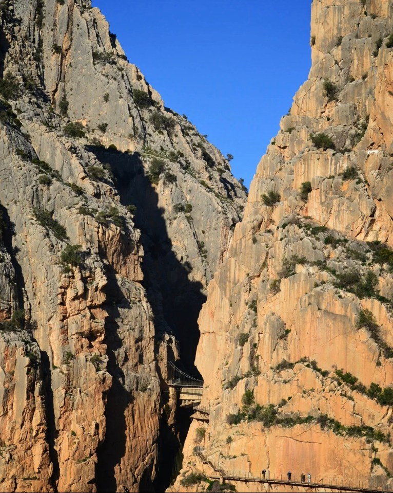 El Chorro mountain accident scene.