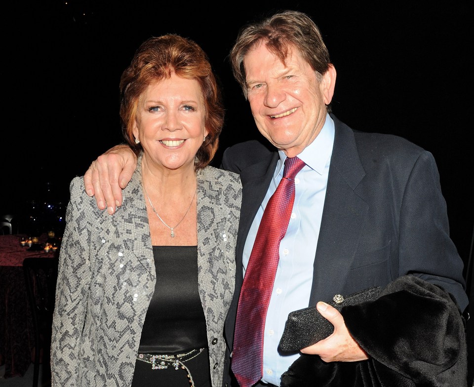 Cilla Black and John Madejski at a Viva Forever after-party.