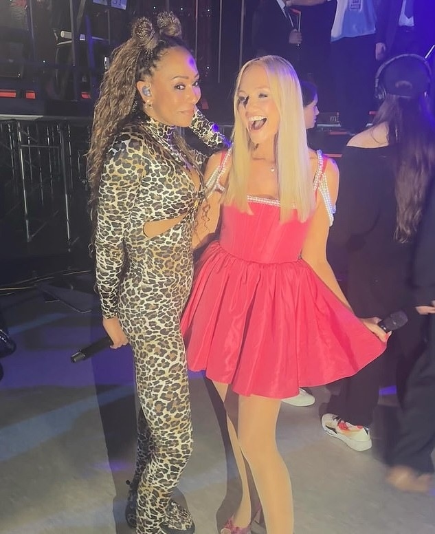 Mel B and Emma Bunton together.