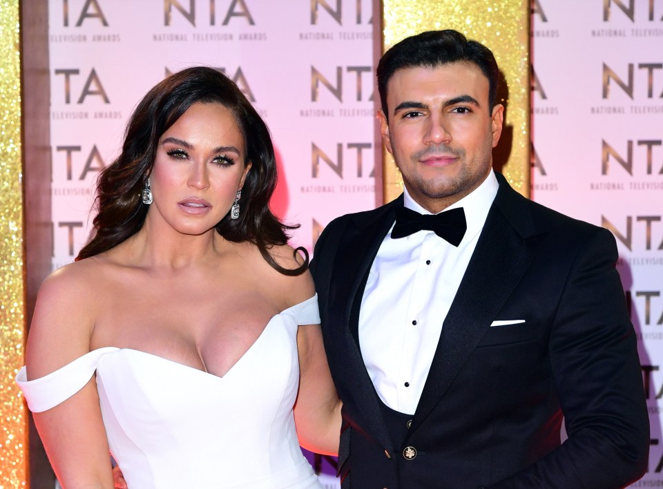 Vicky Pattison and Ercan Ramadan at the National Television Awards.