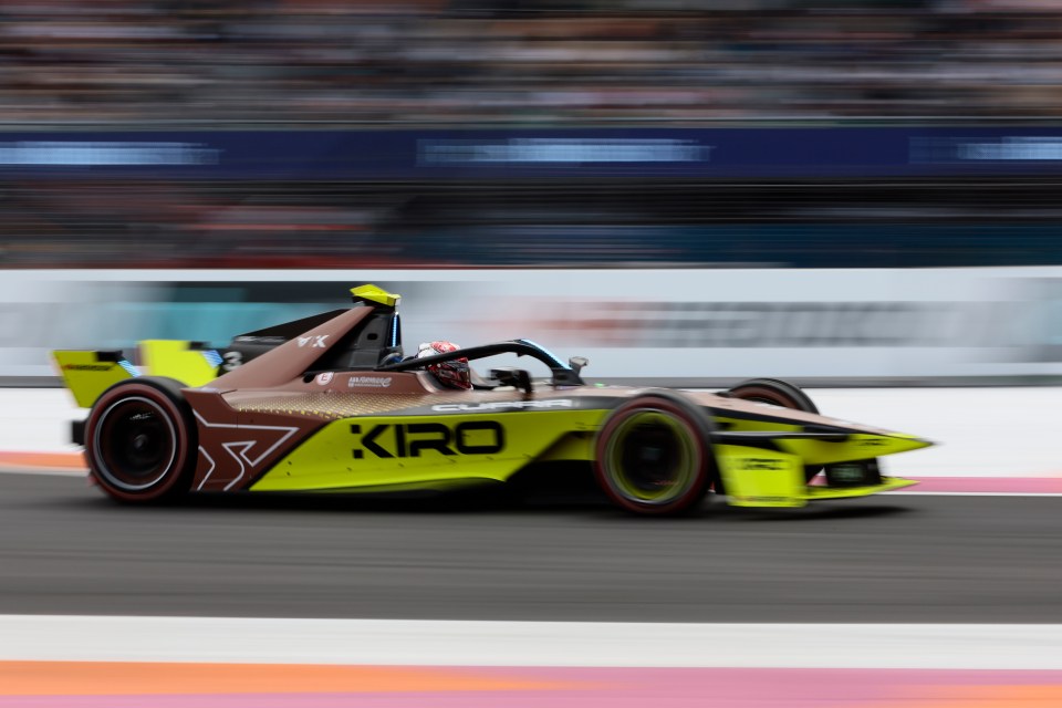 David Beckmann's Cupra Kiro racing car during the Formula E Mexican Gran Prix.