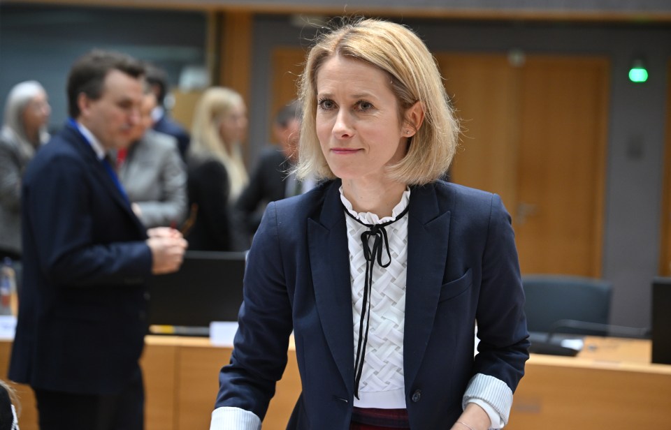 Kaja Kallas at the EU Foreign Ministers Meeting.