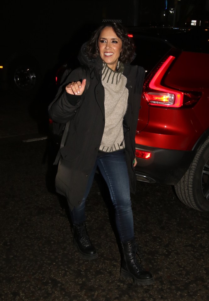 Janette Manrara arriving at her hotel.